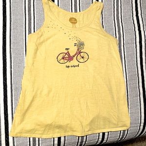 ☀️ Life is Good Yellow Bike Tank 🚲